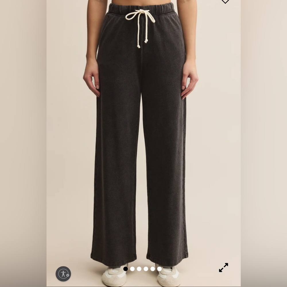 Z Supply Hunter Knit Denim Pant Vintage Black